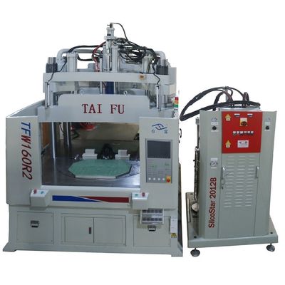 160トンの低作業台 LSR シリコン垂直回転注射鋳造機