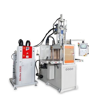 ダブルスライド シリコン フェイスマスク ブラシ製作機 85T 垂直注射鋳造機